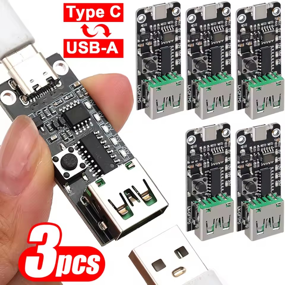 Usb C Hub - 1-3PCS USB-C 5A PD Trigger Board