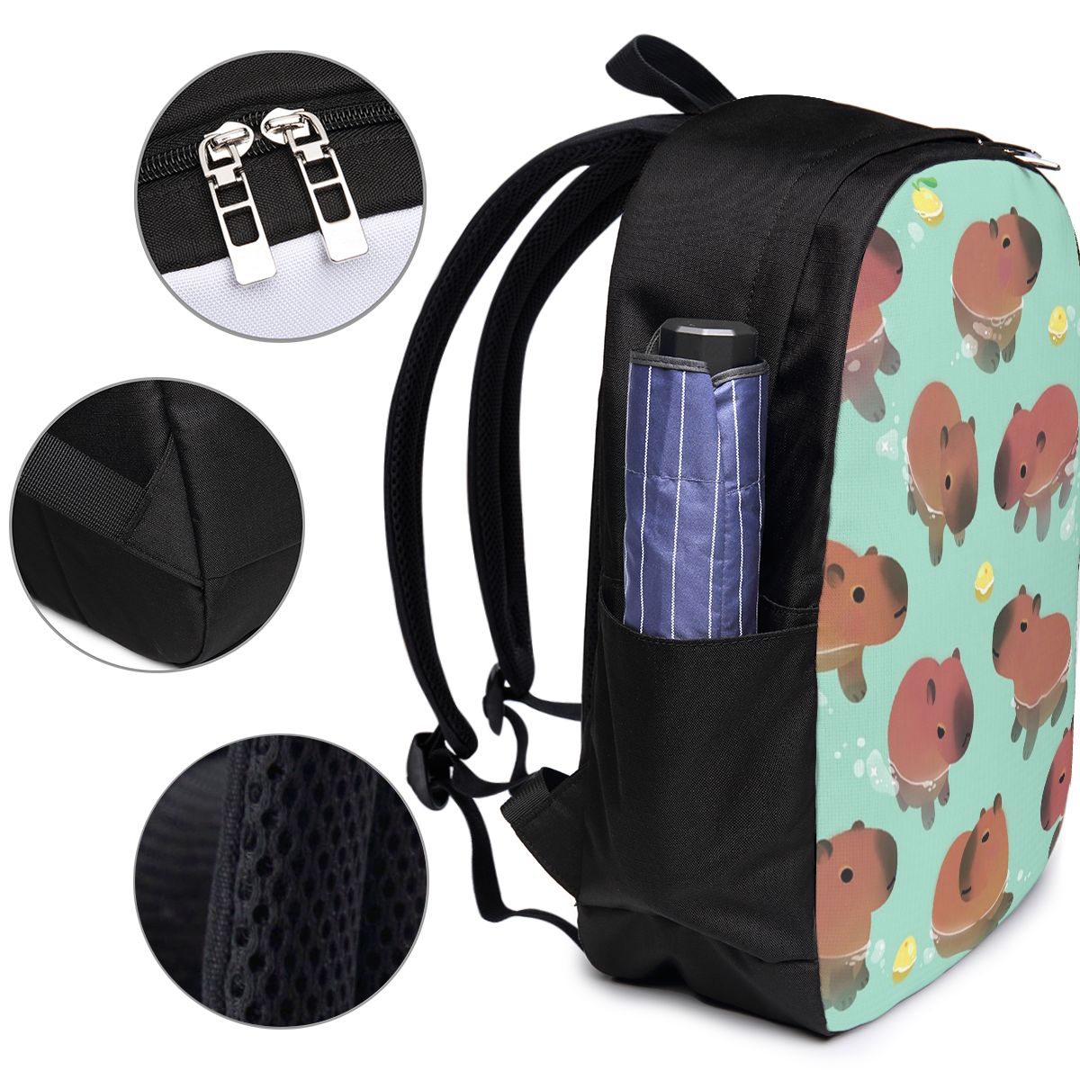 Rucksack mit Capybara-Tiermust – Laptop Bag Bewertung und Preis